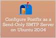Instalar e configurar o Postfix como um servidor SMTP somente